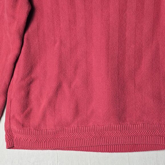 Vintage Polo Ralph Lauren Sweater Mens MediumRed Heavyweight Pullover Tight Knit - Picture 12 of 16